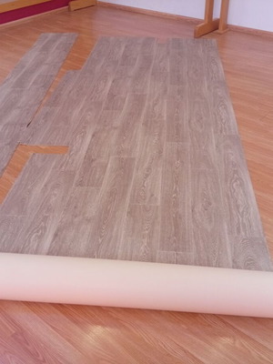 Heavy-Duty Anti-Slip Flooring 3 mm Thickness, New, 50 sqm, Light Wood