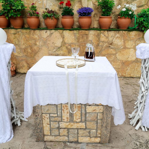Driftwood bases set of 2 used, 120 cm white