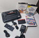 Sega Master System 2 console like new with games Sonic 1, Sonic 2, Nuclear Creature, Scramble Spirits