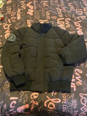 Superdry ανδρικό παλτό σαν καινούργιο, μαύρο, χειμερινό