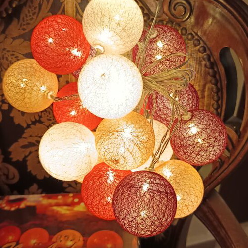 Led fabric string lights 20 pcs Rose warm 2.85m IP44