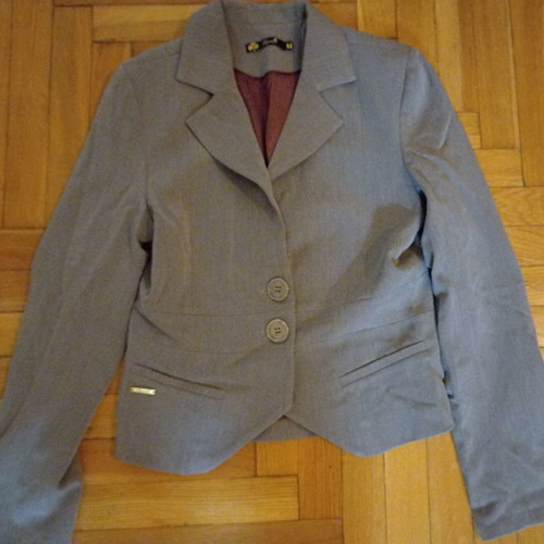 Lynne dress with matching jacket like new, midi gray