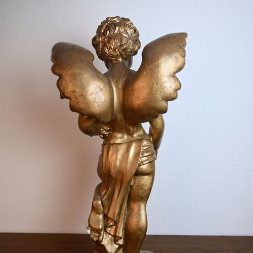Unique statue in gold color 55 cm used
