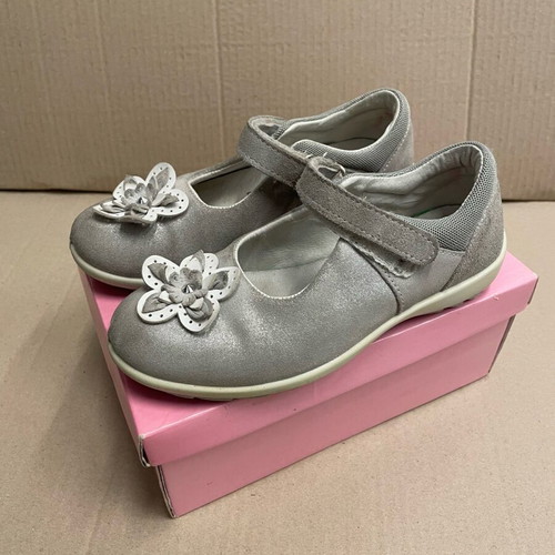 Primigi ballerinas used, leather, grey silver, size 31
