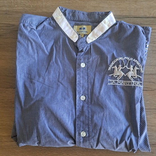 La Martina Buenos Aires men's shirt like new, blue, size L