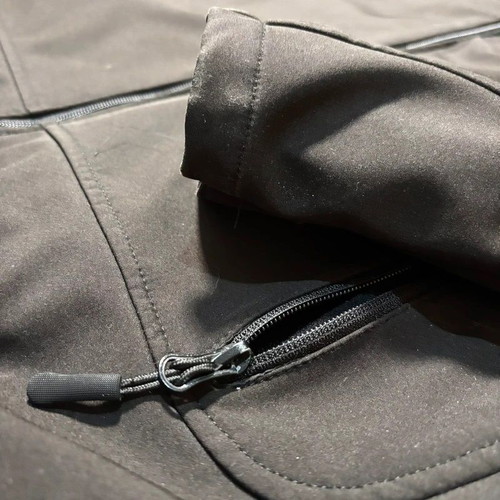 Ergo black waterproof windbreaker jacket, size S