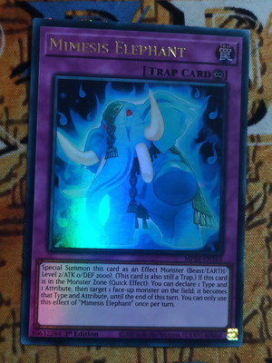 Nemesis Elephant κάρτα Yu-Gi-Oh! σαν καινούργιο, continuous trap
