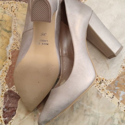 Katia Shoes women's pumps used, 10 cm heel, size 36, gold and silver