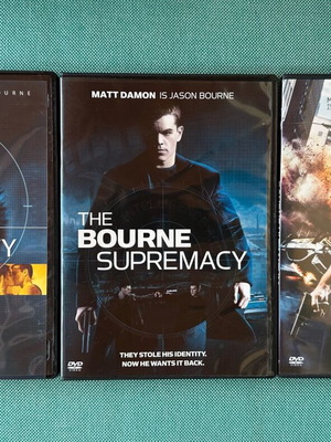 Πακέτο ταινιών The Bourne Identity, Supremacy, Ultimatum DVD σαν καινούργιο με υπότιτλους