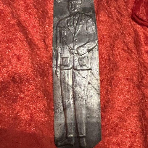 Silver votive in very bad condition