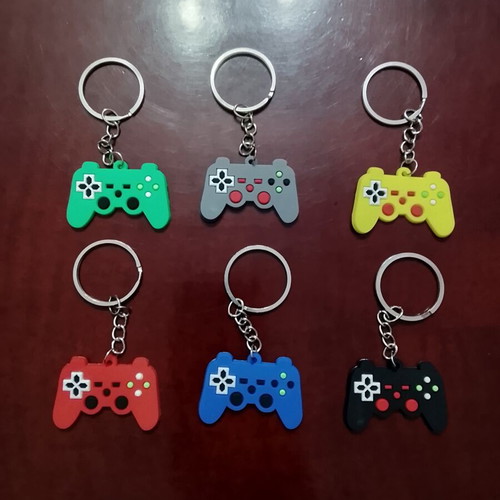 Game controller keychains, set of 6 colors