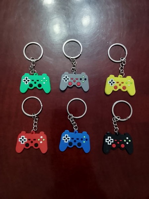Game controller keychains, set of 6 colors
