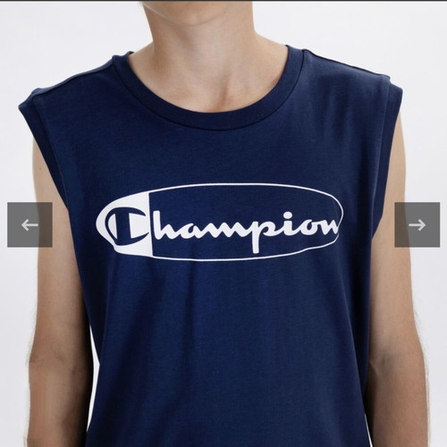 Champion Legacy Big Logo sleeveless t-shirt blue XL like new