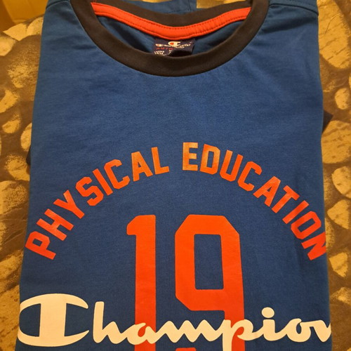 Champion Authentic Long-Sleeve Shirt XL for 13-14 Years, Blue