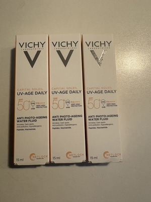 Vichy Capital Soleil UV-Age Daily SPF50+ sunscreen 3x15 ml new