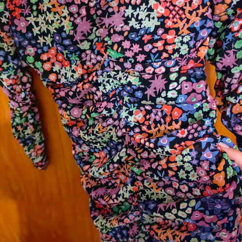 Mini dress Zara used, multicolor, size S