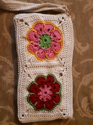 Clutch bag handmade colorful new