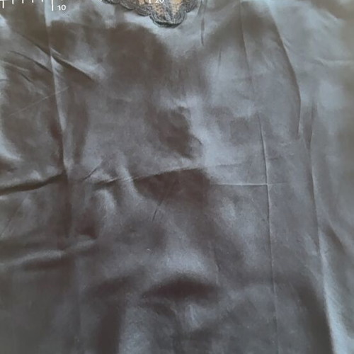 Intimissimi black satin lingerie top with lace, XL