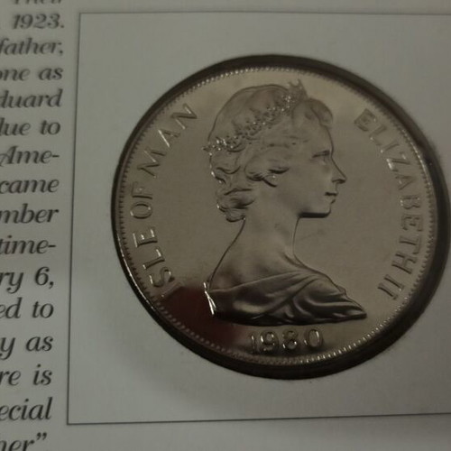 Gibraltar 1 Crown 1980 new commemorative coin Queen Elizabeth