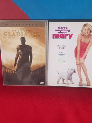 DVD Gladiator και Κάτι Τρέχει Με Τη Μαίρη μεταχειρισμένα με υπότιτλους