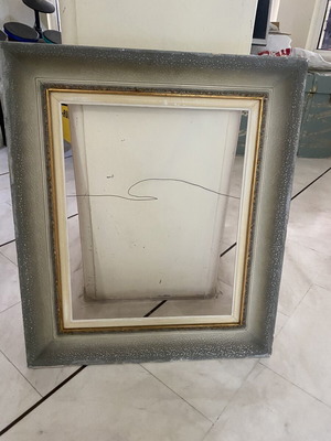 Vintage ξύλινη κορνίζα μεταχειρισμένη, μέγεθος περίπου 45x40 εκ