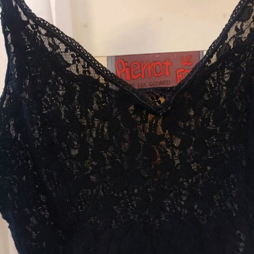 Dark Fairy Inspired Black Lace Bodysuit like new