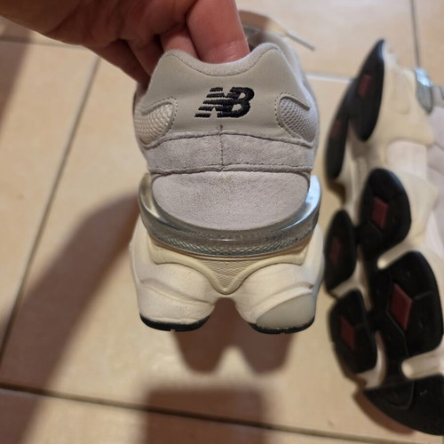 New Balance 9060 sneakers used, gray, size 40.5
