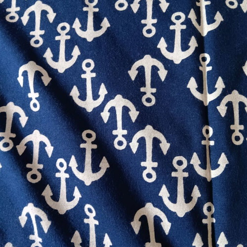 ASOS strapless beach romper like new, blue with white anchors