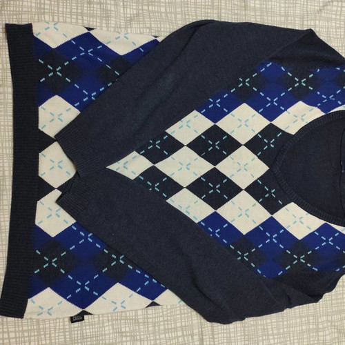 Men's blue blouse