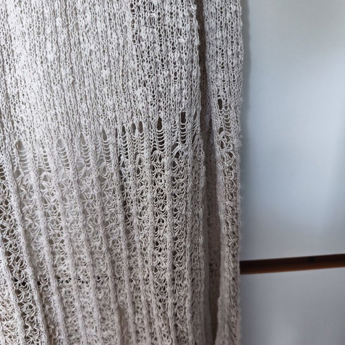 Attrattivo knitted summer vest used, beige, size S