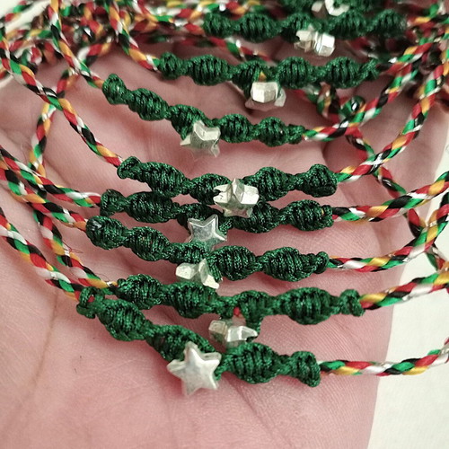 Gourakia bracelets new set of 10 with silver stars