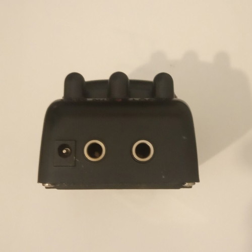 Ibanez Classic Metal distortion pedal used for electric guitar