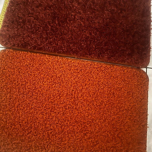 Doormats new, pack of 2, 60x40 cm, reddish shades