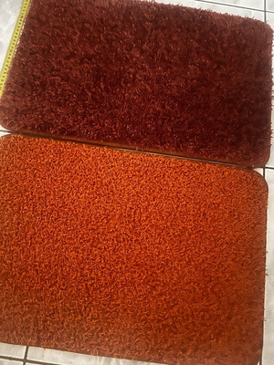 Doormats new, pack of 2, 60x40 cm, reddish shades