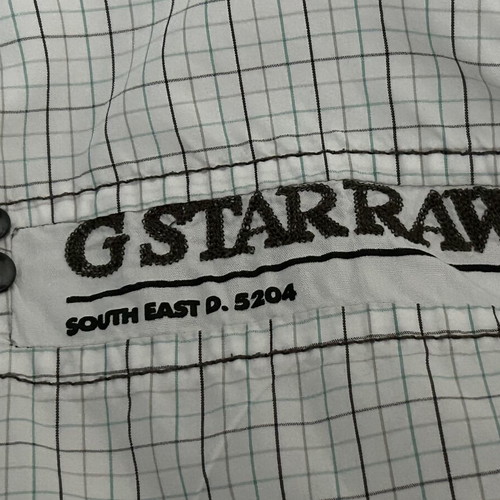 G Star Raw Vintage Mens Striped Long Sleeve Shirt used, size XL