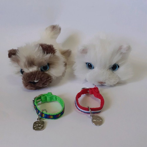 The Cat plush cat set used, two small