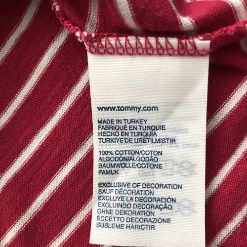 Tommy Hilfiger women's t-shirt used, size M, white and red