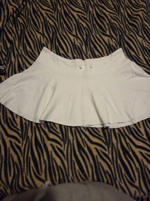 Fullah Sugah mini flared skirt like new, white, size M