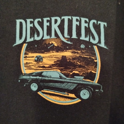 Desert Festival London 2025 επίσημο T-shirt Gildan XL σαν καινούργιο, μαύρο