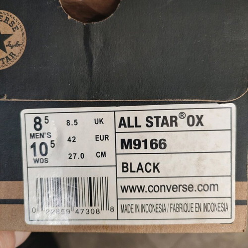 Converse All Star leather boots used, size 42, black