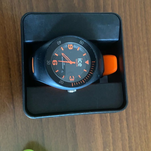 Ice-Watch P. Leclercq Men's Watch with Orange Silicone Strap like new