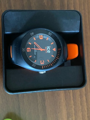 Ice-Watch P. Leclercq Men's Watch with Orange Silicone Strap like new