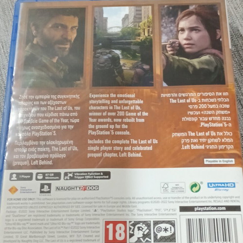 The Last of Us Part I PS5 game like new