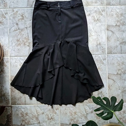 Black skirt, suit fabric, slight stretch