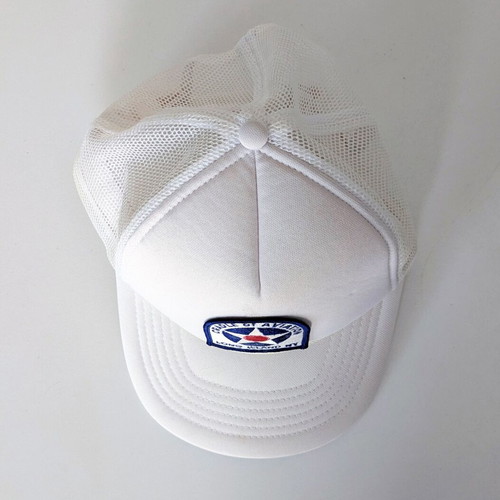 Cradle of Aviation Long Island NY white vintage trucker cap used