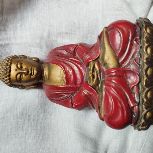 Buddha decorative statue or bookend new, resin or polyresin