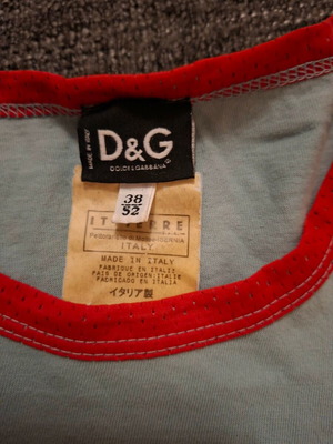 Dolce Gabbana men's shirt XL used, turquoise