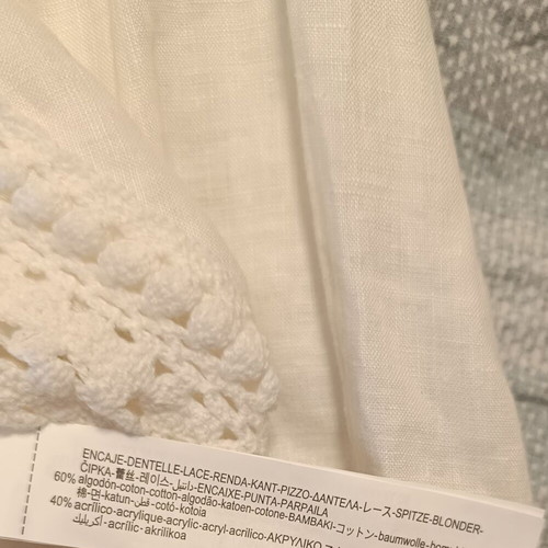 Zara linen blouse, white, size M