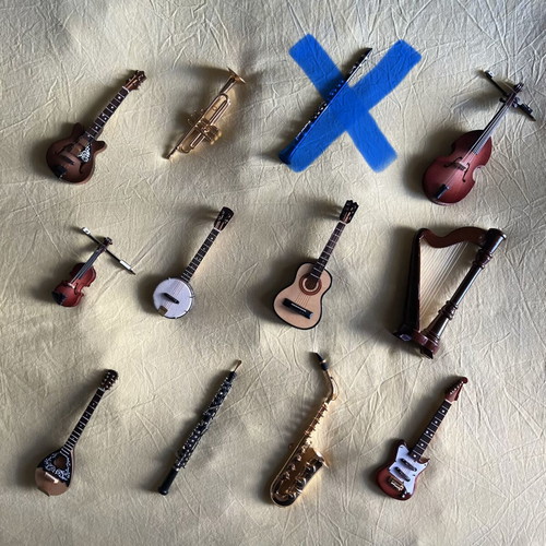Miniature Musical Instruments Collection like new, set of 11 by Hachette DeAgostini
