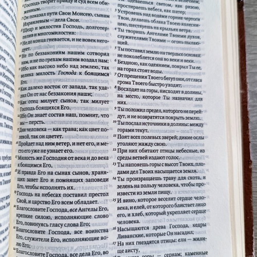 Russian Bible 2005 leatherbound with 1312 pages like new